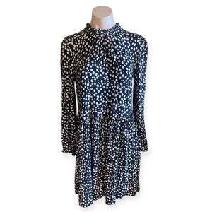 BODEN Clara Enchanted Forest Jersey Dress Long Sleeve Floral Midi 10R VGUC